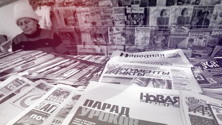 Ein Zeitungskiosk in Russland: Auch EU-Europa scheint gegen Einschränkungen der Freiheit der Information nicht mehr immun. 