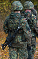 Bundeswehr-Soldaten bei einer Übung.