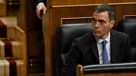 Premier Sanchez ist auf die Unterstützung der Katalanen im Parlament angewiesen.