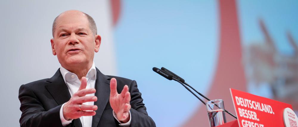 Der deutsche Kanzler: Olaf Scholz (SPD). 