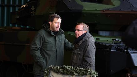 SPD-Chef Lars Klingbeil und Bundesverteidigungsminister Boris Pistorius