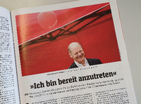 Die Nachricht von Olaf Scholz' Entscheidung zur Kandidatur für den SPD-Vorsitz war ein Scoup.