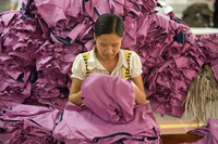 Eine Textilfabrik in Hung Yen in Vietnam.