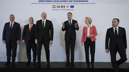 Die Staats- und Regierungschefs von Ungarn, Rumänien, Georgien und Aserbaidschan trafen sich in der Hauptstadt, um ein Abkommen über eine unterseeische Stromverbindung zu unterzeichne. 