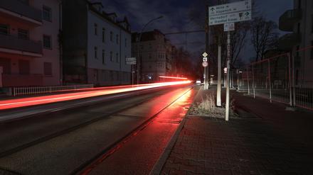 Aufgrund eines Stromausfalls ist die Straßenbeleuchtung im Stadtteil Köpenick nicht im Betrieb.