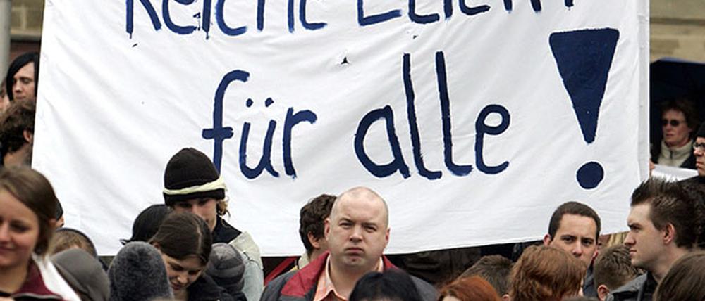 Studentendemonstration in Gießen