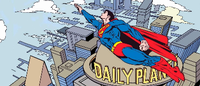 Schutzheiliger: Seit 75 Jahren dreht Superman über Metropolis seine Runden.