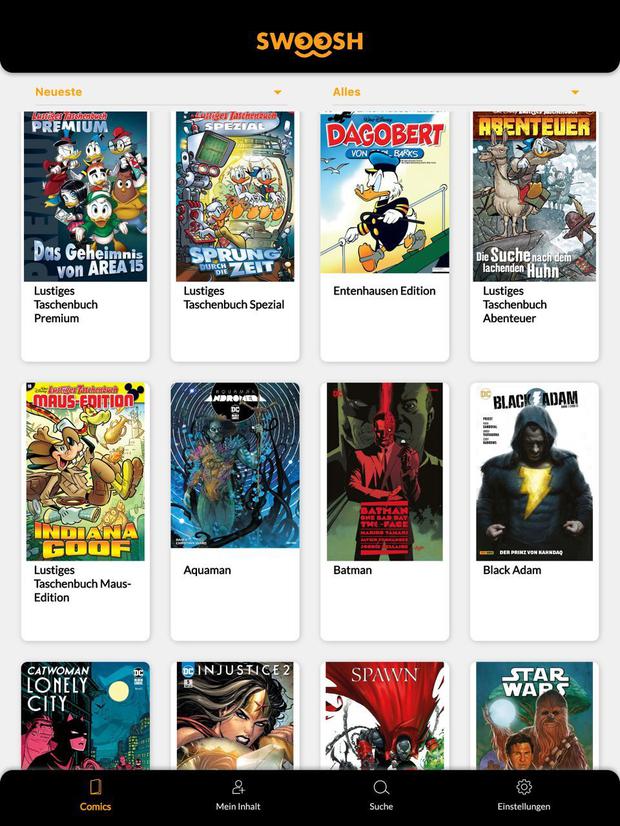 Mehr als 50.000 Comicseiten sind bei „Swoosh“ bislang online lesbar.