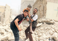 Das Leid der Menschen in Syrien - besonders wie hier in Aleppo - ist kaum vorstellbar.