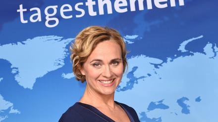 Caren Miosga produziert ihre gleichnamige ARD-Talkshow in Berlin-Adlershof.