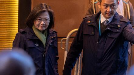 Ankunft in New York: Taiwans Präsidentin Tsai Ing-wen.