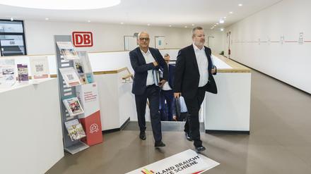 Martin Seiler, Vorstand Personal und Recht der Deutschen Bahn AG und Michael Fritz, Arbeitsdirektor und Vorstand Personal der DB Cargo.