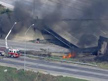 Nach Brand eines Tanklasters: Autobahn in Philadelphia stürzt teilweise ein