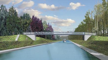So könnte die neue Brücke einmal aussehen: Ein Entwurf aus dem Jahr 2012, die Realisierung sollte damals 650.000 Euro kosten. 