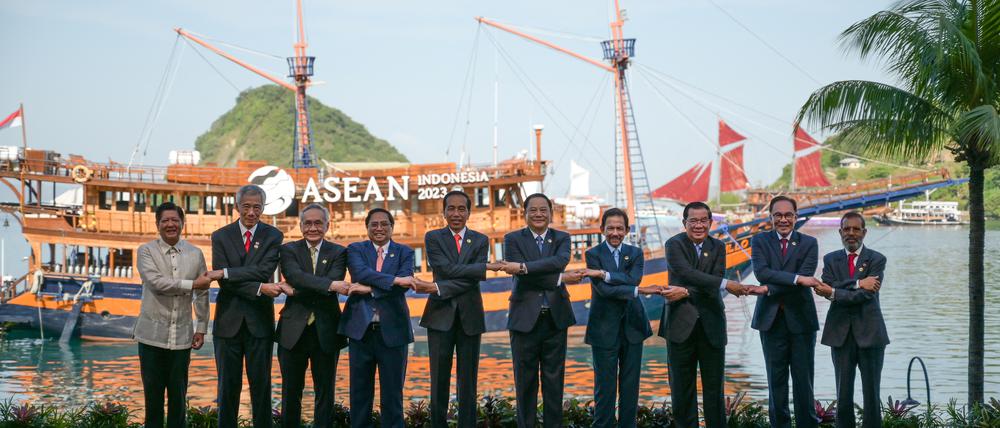 Die Vertreter der Asean-Staaten in Indonesien.