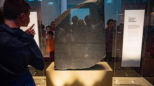 Der Rosetta-Stein im Britischen Museum.