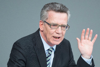 Bundesinnenminister Thomas de Maiziere (CDU) und die Landesverrat-Affäre.