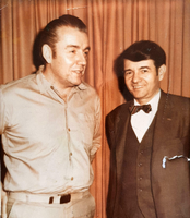 Häftling Robert Glenn Thompson mit seinem amerikanischen Anwalt Peter Krehel, 1970