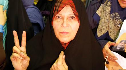 Faeseh Haschemi, iranische Frauenrechtlerin und Tochter Tochter des Ex-Präsidenten Haschemi-Rafsandschani