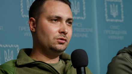 Kyrylo Budanov bei einem Pressetermin