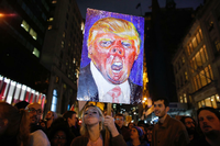 Protest gegen Donald Trump in New York