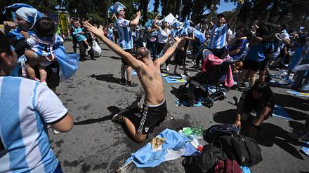 Argentinische Fans in Buenos Aires