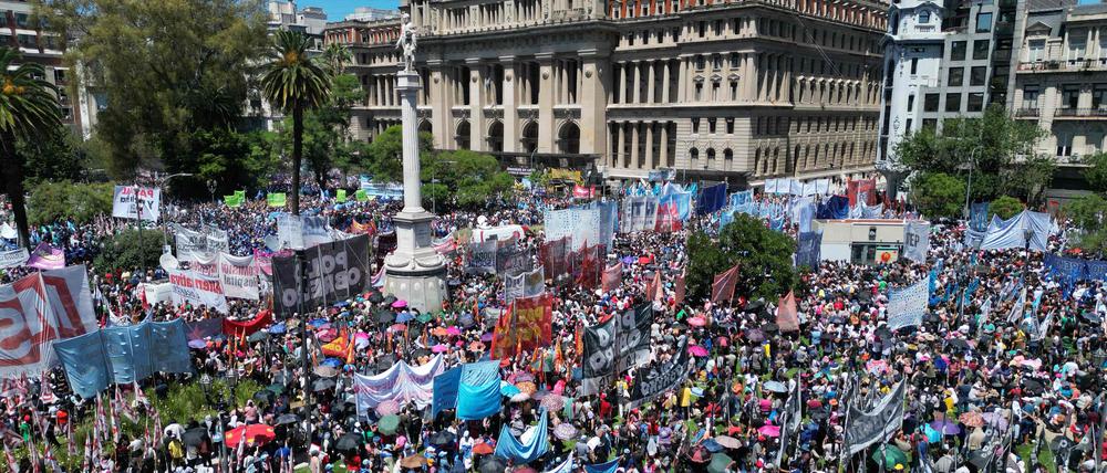 Proteste in Buenos Aires.