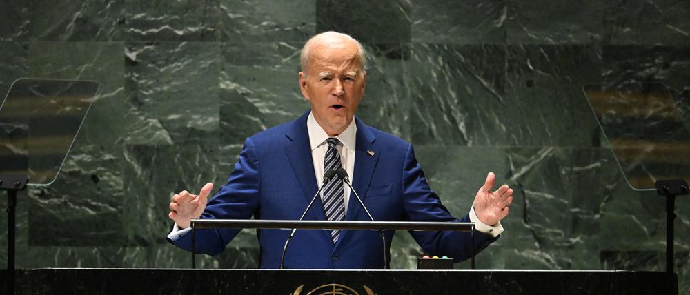 US-Präsident Joe Biden bei den UN.