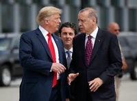 Die Türkei sei inzwischen wirtschaftlich ausreichend entwickelt, findet US-Präsident Trump - hier mit Amtskollege Erdogan.