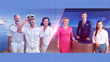 Publikumslieblinge: Die ZDF-„Traumschiff“-Crew und das „Tageschau“-Team der ARD.
