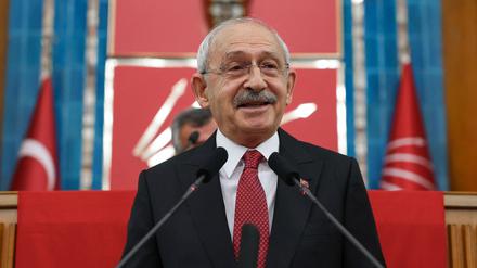 Kemal Kilicdaroglu bei einer Rede im Parlament.