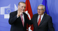 Der türkische Präsident Recep Tayyip Erdogan (links) und EU-Kommissionschef Jean-Claude Juncker im vergangenen Oktober.