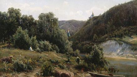 Iwan Schischkins Gemälde „Beim Kloster“ (1870) – eines der Werke aus der Sammlung des Kunstmuseums in Cherson. 