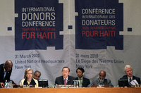 UN Hosts International Aid Conference On Haiti