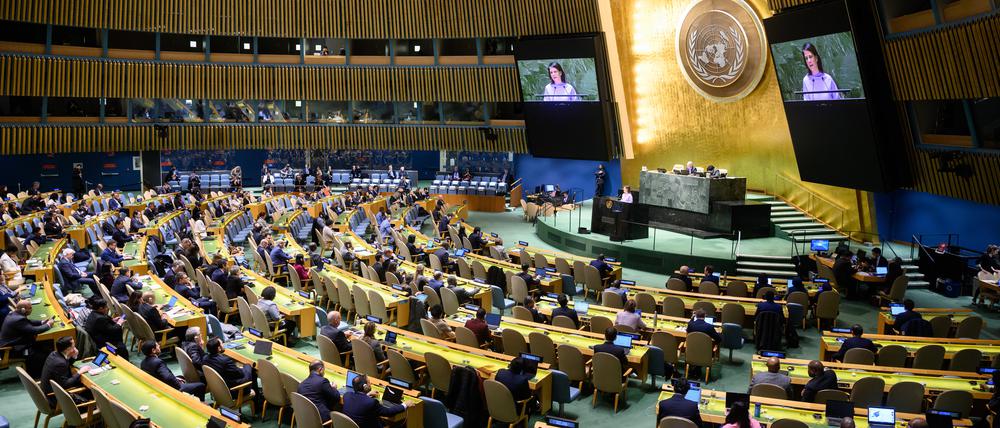 Notsondertagung der Generalversammlung der Vereinten Nationen.
