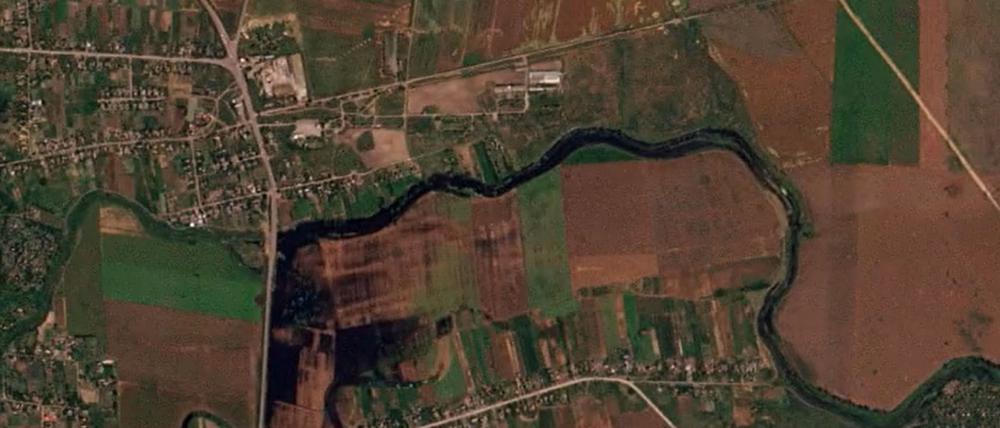 Russland errichtet künstlichen Staudamm