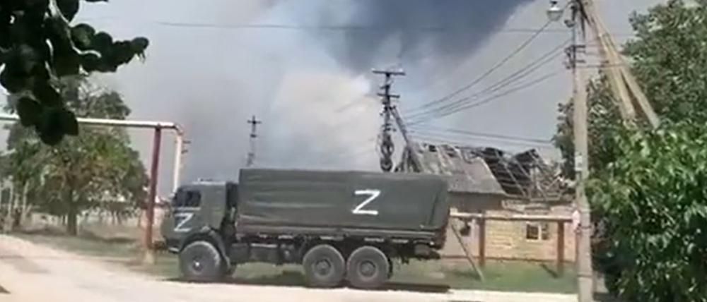 Explosion auf der Krim.