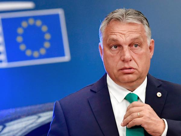 Viktor Orbán beim EU-Gipfel 2020