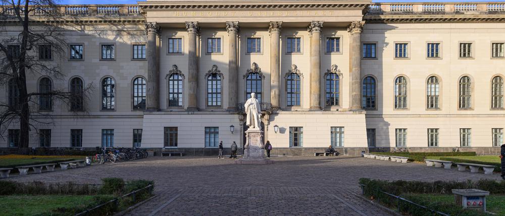 Der Haupteingang zur Humboldt-Universität zu Berlin. (Symbolbild)
