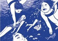 Eine Szene aus „Ein Sommer am See“ von Mariko und Jillian Tamaki.