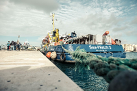 Ankunft von 245 Flüchtlingen der Sea-Watch 3 in Trapani/Sizilien.