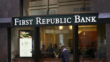 Die First Republic war im Zuge der Turbulenzen um die Silicon Valley Bank im März selbst in Schieflage geraten. 