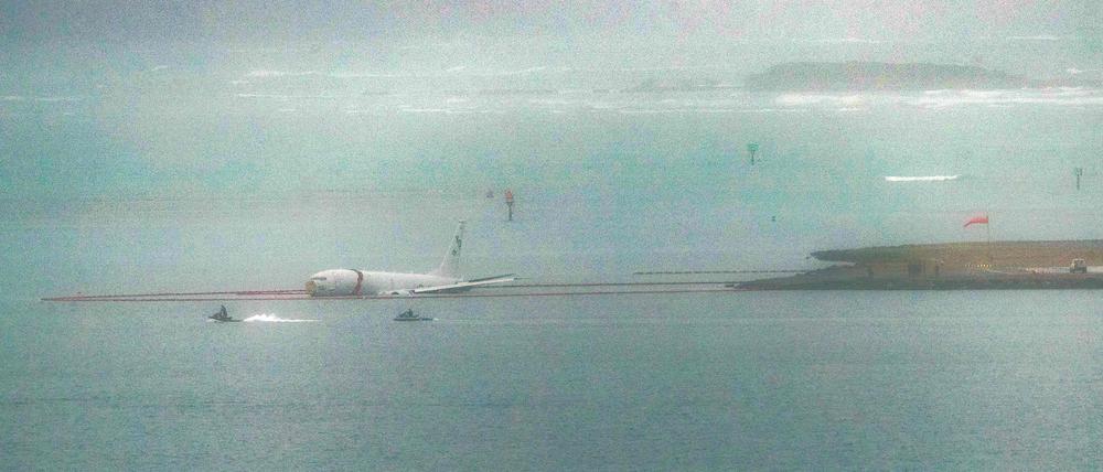 Das Flugzeug landete in der hawaiianischen Kaneohe Bay.
