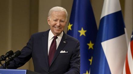 US-Präsident Joe Biden und der finnische Präsident Sauli Niinisto.