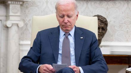US-Präsident Joe Biden hat sich noch nicht mit den Republikanern einigen können.