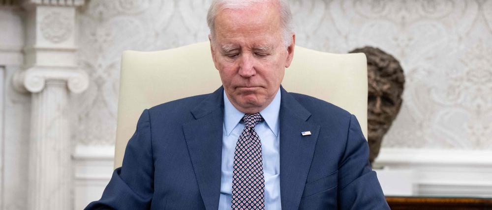US-Präsident Joe Biden hat sich noch nicht mit den Republikanern einigen können.