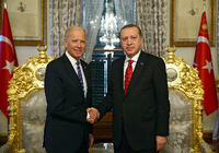 Joe Biden und Recep Tayyip Erdogan bei dem Türkeibesuch im Januar.