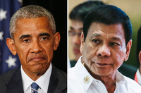 Werden wohl keine Freunde mehr: US-Präsident Barack Obaama und der Präsident der Philippinen, Rodrigo Duterte.