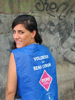 Die Gründerin der Aktion "Retake Roma", Virginia Vitalone. Die Aktion bringt Freiwillige zusammen um die Stadt in Eigenregie zu säubern.