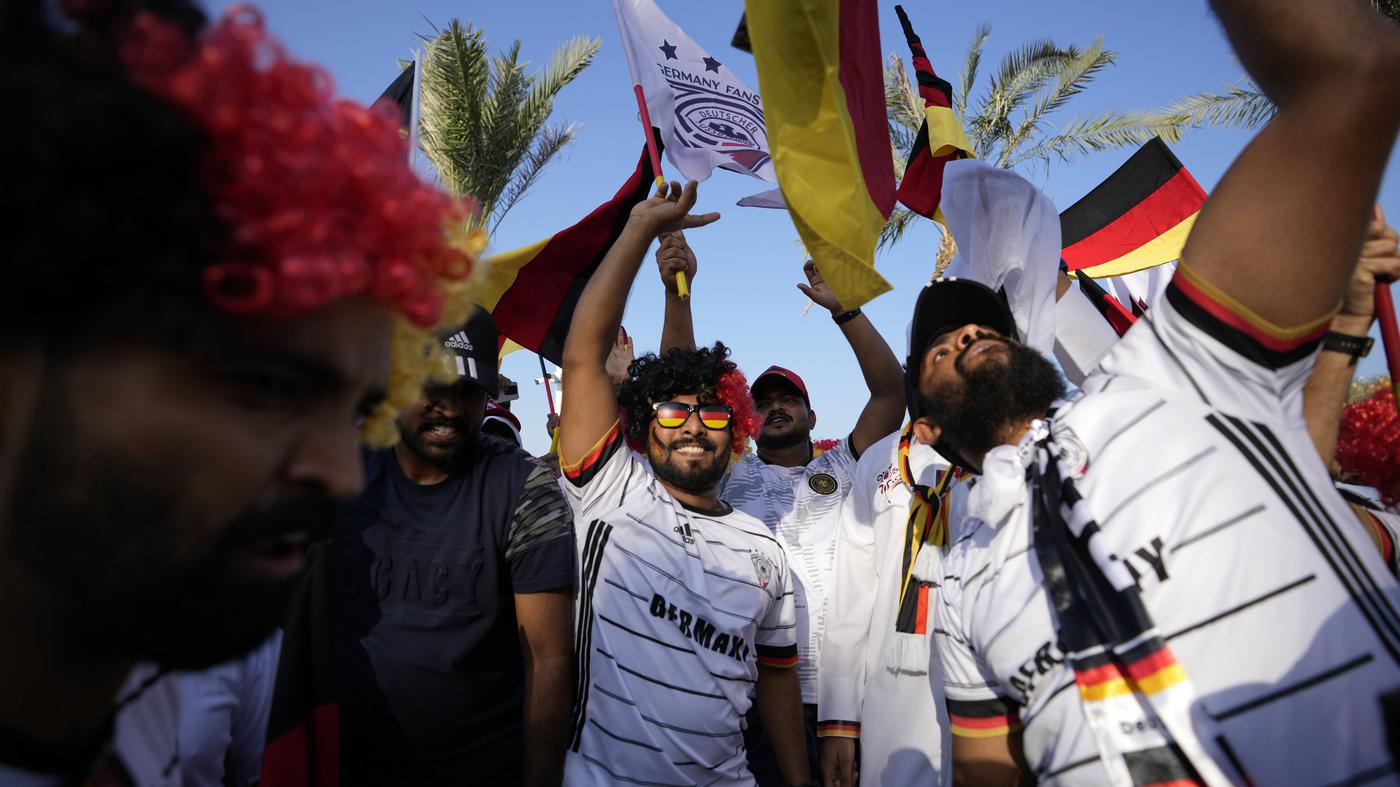 A German fan club from Qatar is causing criticism